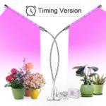 Plant Grow Light, MOCRUX 25W 56 LED Plant Lamp,360 Degree Adjustable Gooseneck 8/12/16H Timer for Indoor Plants,Full Spectrum 3 Lighting Modes 7 Dimmable Levels,Timing Function[2018 UPGRADED]