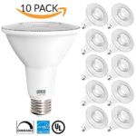 Sunco Lighting 10 PACK – PAR30 LED 11WATT (75W Equivalent), 3000K Warm White Light Bulb White, DIMMABLE, Indoor/Outdoor Lighting, 850 Lumens, Flood- UL & ENERGY STAR LISTED