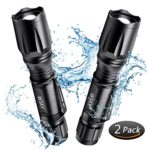 Wsky LED Tactical Flashlight – Best 2000S Pocket-friendly Powerful Waterproof Flashlight – Perfect for Camping Biking Home Emergency or Gift-Giving (Batteries Not Included)