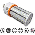 40W LED Corn Light Bulb, Standard E26 Base, 5479 Lumens, 5000K, IP64 Waterproof Outdoor Indoor Area Lighting, Replacement for Metal Halide HID, CFL, HPS