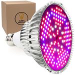 100W LED Grow Light Bulb – Full Spectrum Lamp for Indoor Plants, Garden, Flowers, Vegetables, Greenhouse & Hydroponic Growing, E27 Base with 150 LED’s (AC85-265V) by Easy Bright