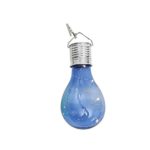 Vacally LED light，Waterproof Solar Rotatable Outdoor Garden Camping Hanging LED Light Lamp Bulb for Garden, Patio,Halloween, Christmas, Outdoor Party (Blue)