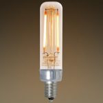 LED T6 Tubular Bulb 2.5W 25W Equal 160 Lumens 2200K Dimmable Clear Bulbrite 776604