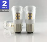 SRRB Performance 12V AC/DC BA15D LED Replacement 1004/1076/1142 Light Bulb for RV Camper Travel Trailer Motorhome 5th Wheels and Marine Boat (2 Pack, Natural White)