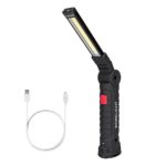 Coquimbo Work Light, COB Rechargeable Work Lights with Magnetic Base 360°rotate and 5 Lighting Modes Ultra Bright LED Flashlight, Inspection Lamp for Car Repair, Home Using and Emergency (Large)