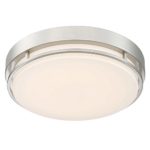 Altair Lighting LED 14-Inch Flush mount Decorative Light Fixture, 21W (120w Equivalent), 3000K, Brushed Nickel Finish – AL-3151 by Altair Lighting