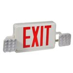 Goodyo Led Emergency Exit Sign & Light Fixture With Red Letters,Emergency Lighting Unit And Ni-Cad Battery Back up in One Compact