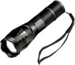 Handheld Tactical LED Flashlight- Zoomable and Adjustable Focus – 5 Lighting Modes – Rechargeable 18650 Battery – By Utopia Home