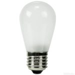 HC Lighting- S14 Style LED Sign Light 1W Medium E26 Screw Base 120V Input LED Retro Fit Light Bulb (2/PK) (Frosted)