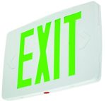Ultra Thin LED Exit Sign Emergency Light Lighting Emergency LED Light/Battery Back-up/Single Face/White Housing/UL Certified (Green Letters)