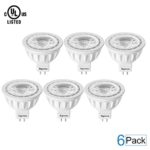 MR16 LED Light Bulbs 5W GU5.3 LED Spotlight Light, 50W Equivalent Halogen Bulbs, 2700K Warm White AC/DC 12V, 40 Degree, 90% Energy Saving, 5 Years Warranty 6 Packs by Signreen