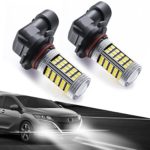 H10/9140/9145 LED Fog Light Bulbs, Marsauto 66 SMD High Power Chipsets High Visibility 6000K White (Pack of 2)