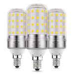 Albrillo E12 LED Bulb, Candelabra LED Bulbs 100 Watt Equivalent, Daylight White 5000K Candle Base Chandelier Light Bulbs Non-Dimmable LED Lamp, 3 Pack