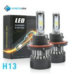 2018 High/Low Beam High Power 120W CSP LED Headlight Conversion Kit Light Bulbs 6000K White 3 Years Warranty Plug and Play (H13)