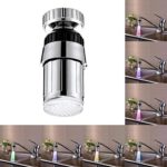 SHJNHAN LED Light Kitchen Sink 7Color Change Water Glow Water Stream Shower LED Faucet Taps Light