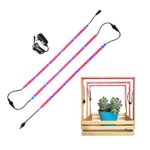 ELITE LED plant grow light strips set of 3 (1.64 ft each) 18w with 2A power, on off switch, flexible tape grow lamp, perfect for indoor plants, seed starting, veg growing or blossom