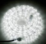 Izzy Creation 24FT Daylight White LED Flexible Rope Light Kit, Indoor/Outdoor Lighting, 1/2 inch diameter, 120V, UL Listed, Home, Garden, Patio, Shop Windows, Party, Event, Christmas