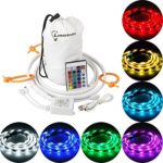 LumenBasic Camping USB led Light Strip LED Color Changing Rope Light for Outdoor Camping, Hiking, Safety and Emergencies – USB powered Color LED String Light that Doubles as a LED Lantern