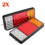 36 LED Trailer Tail Lights Bar-Waterproof, DC 12V Turn Signal and Parking Reverse Brake Running Lamp for Car Truck Yellow-Red-White