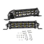 LED Light Bar 6 Inch, Swatow Industries 2PCS 96W Slim Dual Row Spot Flood Combo LED Pods Off Road LED Driving Lights for Truck Offroad SUV UTV ATV Boat – 2 Years Warranty