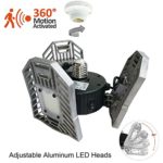 E26/E27 Garage Light 60W 6000 Lumen Motion Activated Ceiling Light for Garage/Attic/Basement/Home/stage lighting