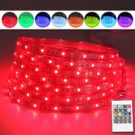 ONO TECH LED Rope Lights, 16.4ft Flexible RGB Strip Light, Color Changing, Waterproof for Indoor/Outdoor use, Connectable Decorative Lighting, 8 colors and Multiple Modes