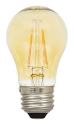 Sylvania Vintage LED Light Bulb, 40W Equivalent, A15 E26, Amber Glass Edison Filament Style, Warm White 2200K, Non-Dimmable