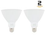 SLI Lighting PAR38 LED Flood Light – Dimmable PAR38 LED Bulbs – 15W – 90W Equivalency – 25,000Hr Lifetime – Energy Star Rated -3000K – 2 Pack