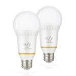 eufy Lumos Smart Bulb by Anker-Tunable White, Soft White to Daylight (2700K-6500K), 9W, Works with Amazon Alexa, No Hub Required, Wi-Fi, 60W Equivalent, Dimmable LED Light Bulb, A19, E26, 2-Pack