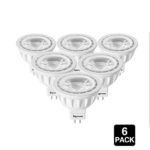 MR16 LED Light Bulbs 5W GU5.3 LED Spotlight Light, 50W Equivalent Halogen Bulbs, 4000K Neutral White AC/DC 12V, 40 Degree, 90% Energy Saving, 5 Years Warranty 6 Packs by Signreen
