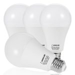 LOHAS A21 LED Light Bulb, 150W-200W Incandescent Bulb Equivalent, 23W LED Bulb, 2500 Lumens, Daylight White 5000K, E26 Medium Screw Base, LED Lamp, Home Decor lights, Not-Dimmable, (Pack of 4)