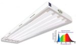 Active Grow T5 LED Grow Light Fixture for Gardens, Vegetables & Leafy Greens – Contains (4) 24W T5 HO 4FT LED Tubes – Sun White Full Spectrum (High CRI 95) – 120V – UL Marked