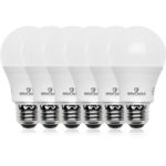 Great Eagle 100W Equivalent LED Light Bulb 1550 Lumens A19 Bright White 3000K Dimmable 14-Watt UL Listed (6-Pack)
