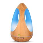 Diffuserlove Diffuser 550ML Three-sided Lamps Essential Oil Diffuser Ultrasonic Cool Mist Humidifier, 7 Color LED Lights, Waterless Auto Shut-off for Home bedroom Yoga Office Kitchen