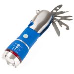Multi Tool LED Flashlight, All In One Tool Light For Emergency, Camping and Cars By Stalwart (Blue) (With Glass Breaker and Seatbelt Cutter)