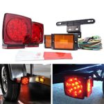 MICTUNING 12V LED Trailer Light Kits Submersible Tail Lamp Universal for Boat Truck RV Van Marine Pickup Bus Towing Vehicle