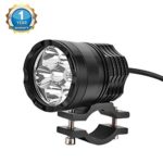 Qiilu Front Spotlight Head Light Motorcycle 6 LED Headlights Universal Fit E-bike W/Super bright Lamp bulb