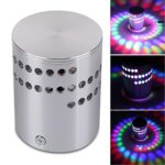 SHJNHAN Colorful RGB Spiral Hole Wall Lamp Surface Install LED Light Luminaire Lighting