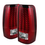 Spyder Auto ALT-ON-CS99-LED-RC Chevy Silverado 1500/2500/3500 and GMC Sierra 1500/2500/3500 Red/Clear LED Tail Light