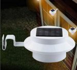 Vacally LED light，New 4 LED Solar Powered Gutter Light Light control Outdoor,Garden,Yard/Wall,Fence,Pathway Lamp (Warm white)