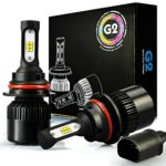 JDM ASTAR G2 8000 Lumens Extremely Bright CSP Chips 9007 All-in-One LED Headlight Bulbs Conversion Kit, Xenon White