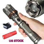 4000LM LED T6 Zoomable Focus Flashlight Torch Lamp + 18650 Battery + US Plug AC Charger