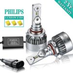 iBrightstar 9006 HB4 LED Headlight Bulbs Conversion Kit – Philips ZES 8,000lm 6000K Cool White – 2 Yr Warranty