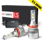 LASFIT LS Series H11/H8/H9/H16 LED Headlight Bulbs-LUMILEDS LUXEON Z ES Chips-90W 10000LM 6000K-Hi/Lo Beam/Fog Light-2 Yr Warranty