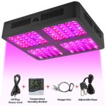 Led Grow Light, 1200W Reflector-Series LED Grow Light Full Spectrum for Indoor Plants Veg and Flower with Veg and Bloom Double Switch