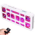 MAXSISUN Timer Control 450W LED Grow Light 12-band Dimmable Full Spectrum for Indoor Hydroponics Plants Veg and Flowering