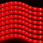 Zento Deals 8 Packs of Trimmable 30cm Red LED Car Flexible Waterproof Light Strips