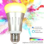 Smart Light Bulb,Works with Alexa,WiFi Light Bulbs,Multicolored LED Bulbs,LED Light Bulbs Dimmable,Smartphone Controlled Daylight & Night Light,Home Lighting