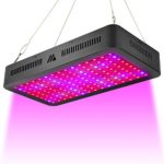 LED Grow Light, 1500W Triple Chips Full Spectrum LED Grow Lamp with UV&IR and Double Cooling Fans for All Growing Phases of Indoor Veg and Flower(150PCs 10W LEDs)