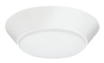 Lithonia Lighting Contractor Select 7 inch Round LED Flush Mount Thin Ceiling Light White 4000K Dimmable